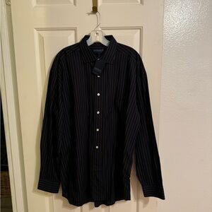 Hathaway Platinum Men’s Striped Long Sleeve Button Up Shirt
